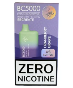 Elf Bar Vape Zero Nicotine - BC5000 - Cranberry Grape