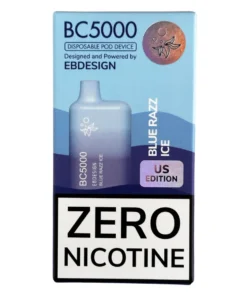 Elf Bar Vape Zero Nicotine - BC5000 - Blue Razz Ice